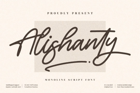Alishanty: A Playful Script Font for Branding Projects