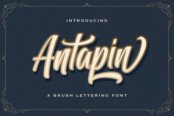 Antapin: A Romantic Script Font for Branding Projects