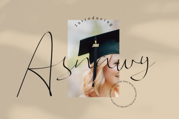 Asnawy: The Elegant Script Font for Small Business Branding