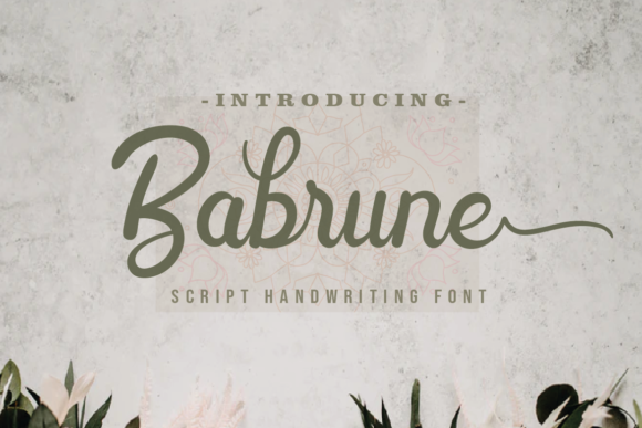 Babrune: A Handwritten Typeface for Editorial Elegance