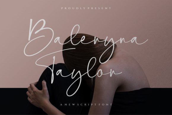 Baleryna Taylor Script Font for Crafters