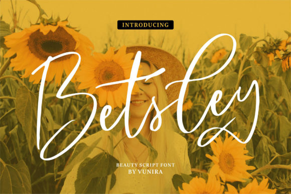 Betsley: A Relaxed Script Font for Editorial Design