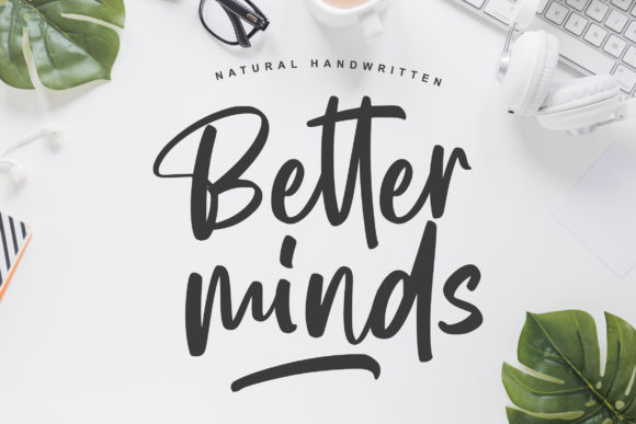 Better Minds: A Whimsical Script Font for Web Headers