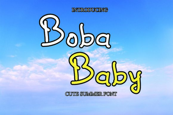 Boba Baby: A Playful Script Typeface for Editorial Design