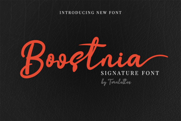 Boostnia: A Refined Script Typeface for Editorial Elegance