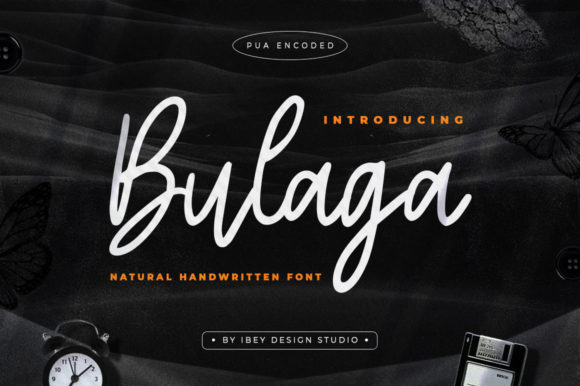 Bulaga: A Delicate Script Typeface for Modern Editorial Design