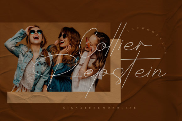 Collier Repstein: A Delicate Script Font for Crafters