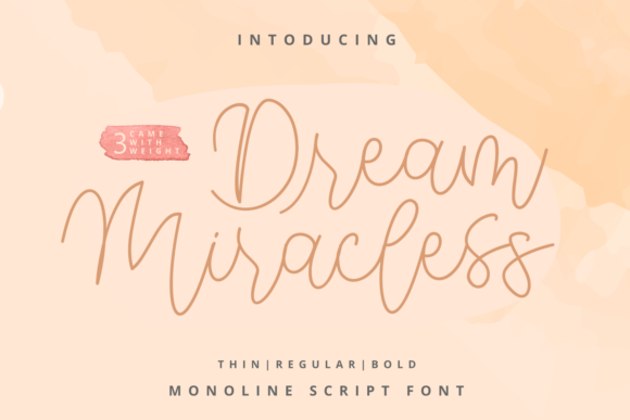 Dream Miracless: A Delicate Script Font for Editorial Design