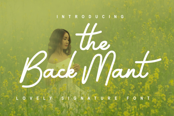 Elevate Web Design with The Back Mant Script Font