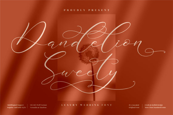Elevate Your Brand with the Dandelion Sweety Font