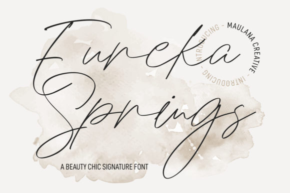 Eureka Spring: A Playful Script Font for Editorial Design