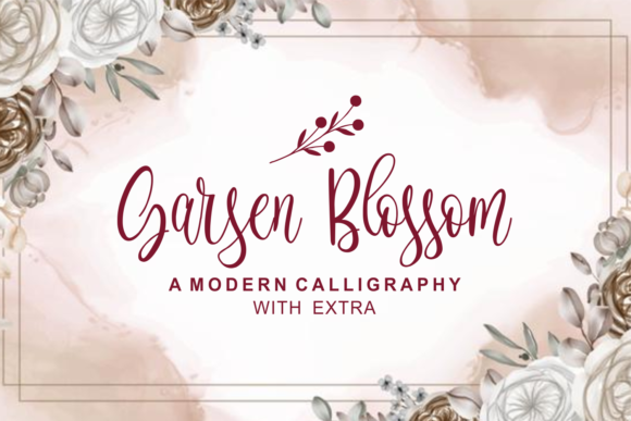 Garsen Blossom: A Playful Script Font for Editorial Design