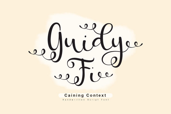 Guidy Fi: The Script Font That Elevates Small Business Branding