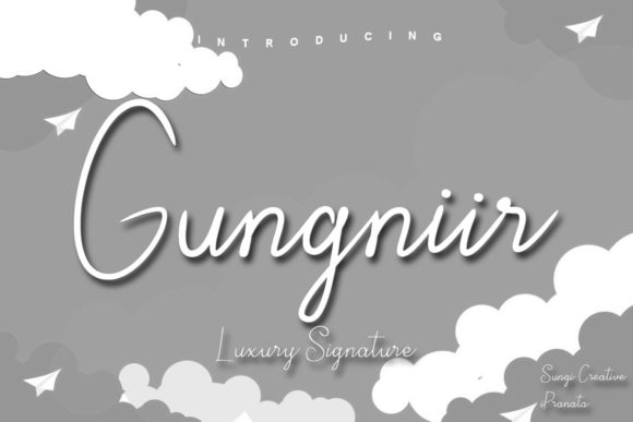 Gungniir: The Elegant Script Font for Handmade Brands