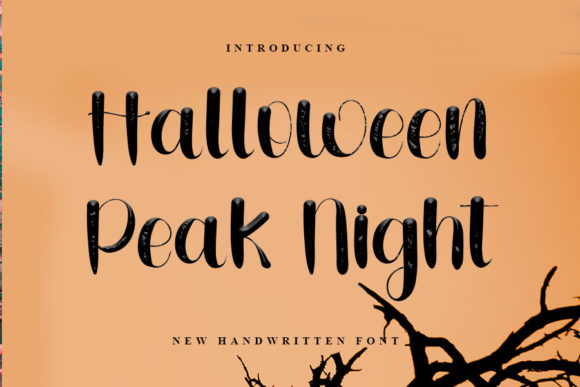 Halloween Peak Night: A Playful Script Font for Branding