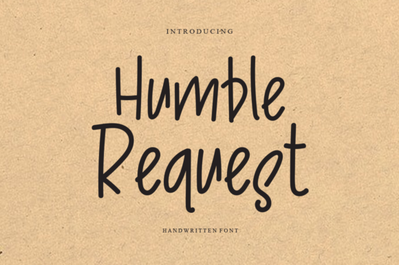 Humble Rquest: A Relaxed Script Font for Authentic Branding