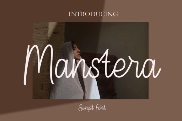 Manstera: A Delicate Script Typeface for Editorial Design