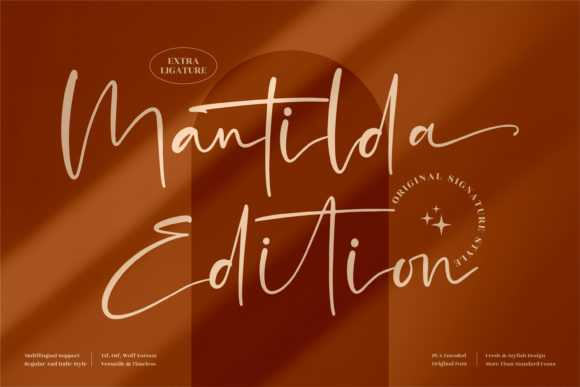 Mantilda Edition: The Script Font That Elevates Small Business Brands