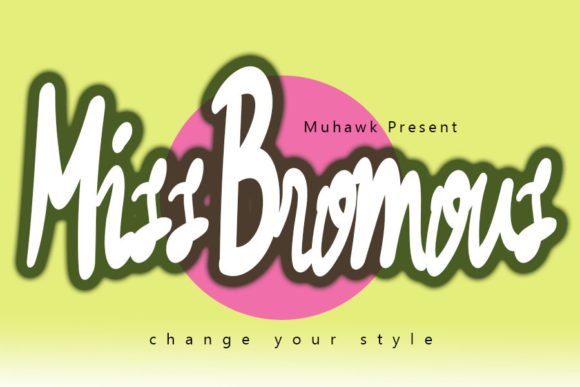 Miss Bromous: A Whimsical Script Font for Handmade Brands