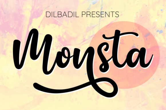 Monsta: A Refined Script Font for Editorial Elegance