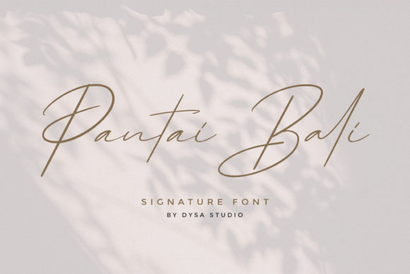 Pantai Bali: A Refined Script Typeface for Editorial Design
