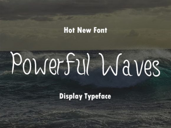 Powerful Waves Typeface for Elegant Editorial Design