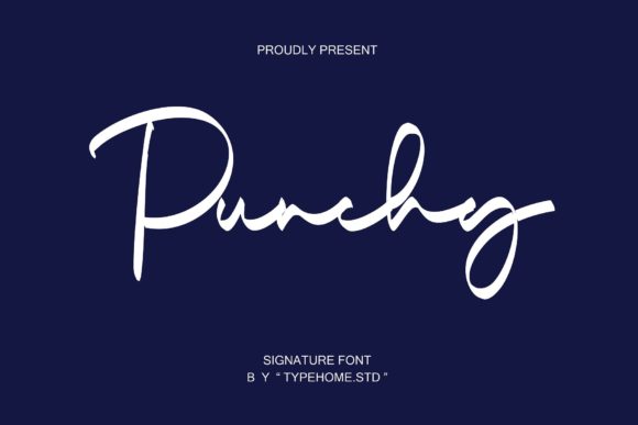 Punchy: A Dynamic Script Typeface for Editorial Design
