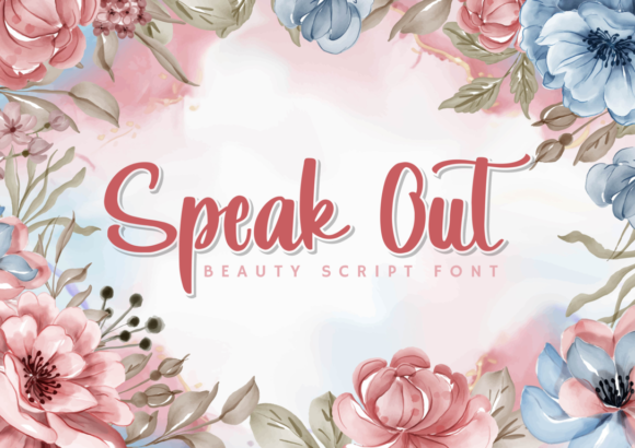 Speak Out: A Playful Script Font for Editorial Design