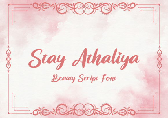 Stay Athaliya: A Refined Script Font for Campaign Design