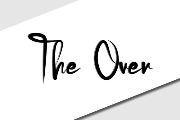 The Over: A Playful Script Font for Editorial Design